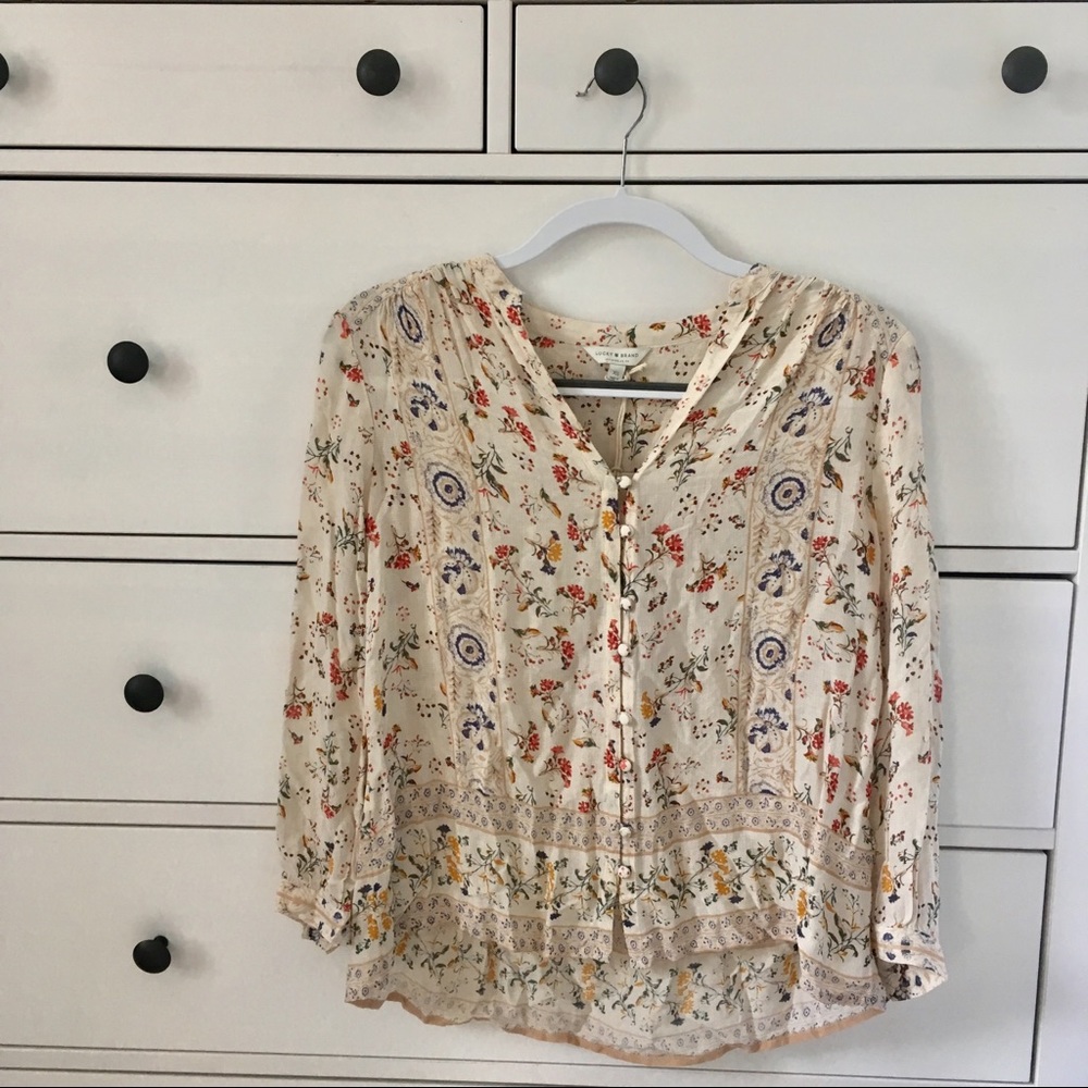 Lucky Brand Floral Blouse